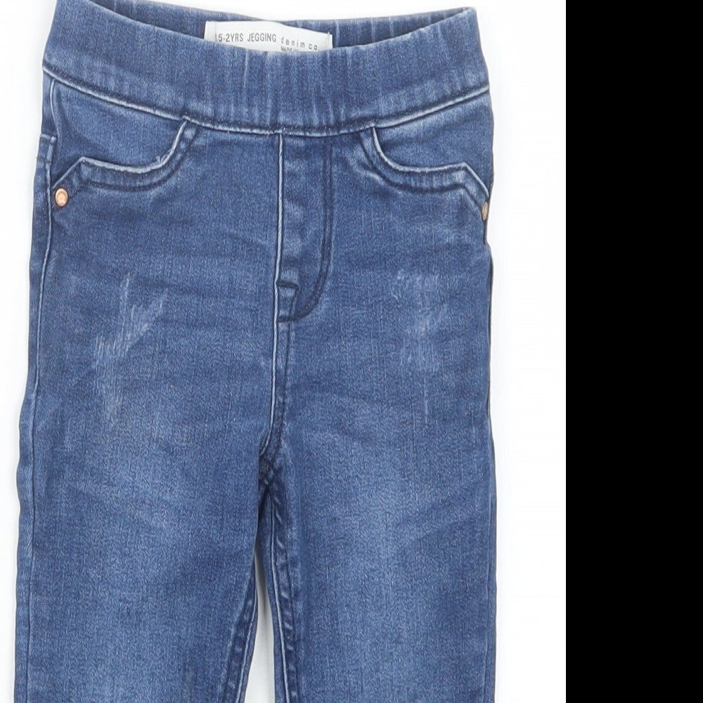 Denim Co. Girls Blue  Denim Capri Jeans Size 18-24 Months