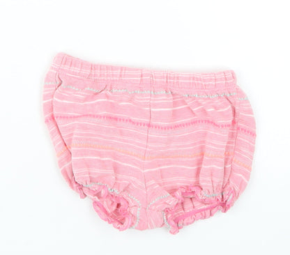 H&M Girls Pink   Cropped Trousers Size 12 Months