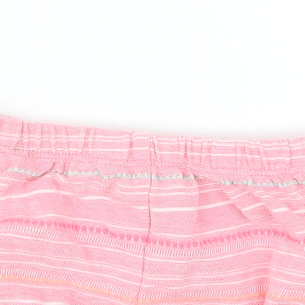 H&M Girls Pink   Cropped Trousers Size 12 Months