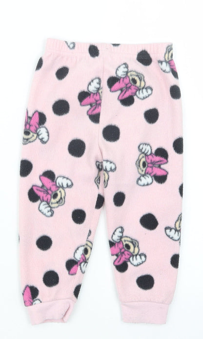Primark Girls Pink Geometric  Capri Pyjama Pants Size 18-24 Months  - Minnie Mouse