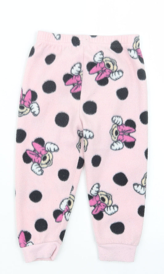 Primark Girls Pink Geometric  Capri Pyjama Pants Size 18-24 Months  - Minnie Mouse