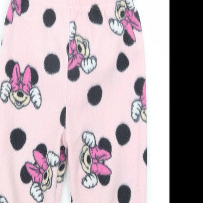 Primark Girls Pink Geometric  Capri Pyjama Pants Size 18-24 Months  - Minnie Mouse