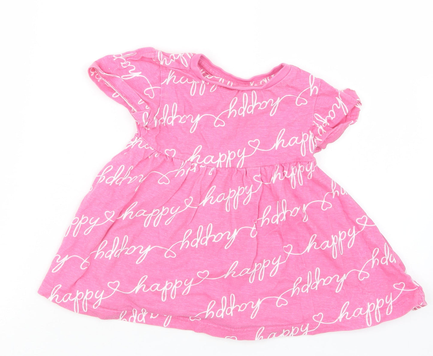 Studio Girls Pink Geometric  T-Shirt Dress  Size 12-18 Months