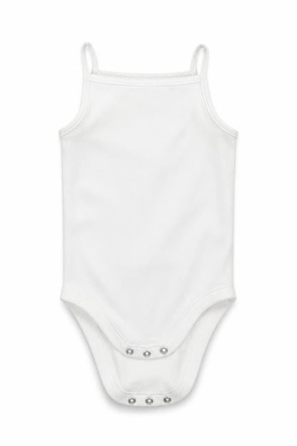 Front view of George Baby White Babygrow One-Piece, size 12-18, Months