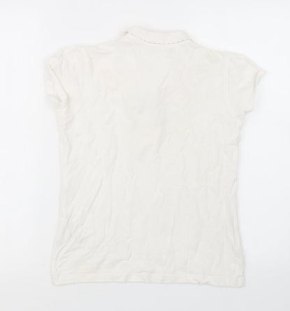 George Girls White   Basic Polo Size 11-12 Years