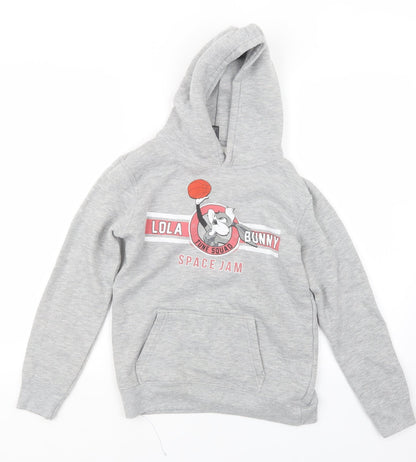 Sols Girls Grey   Pullover Hoodie Size 12 Years