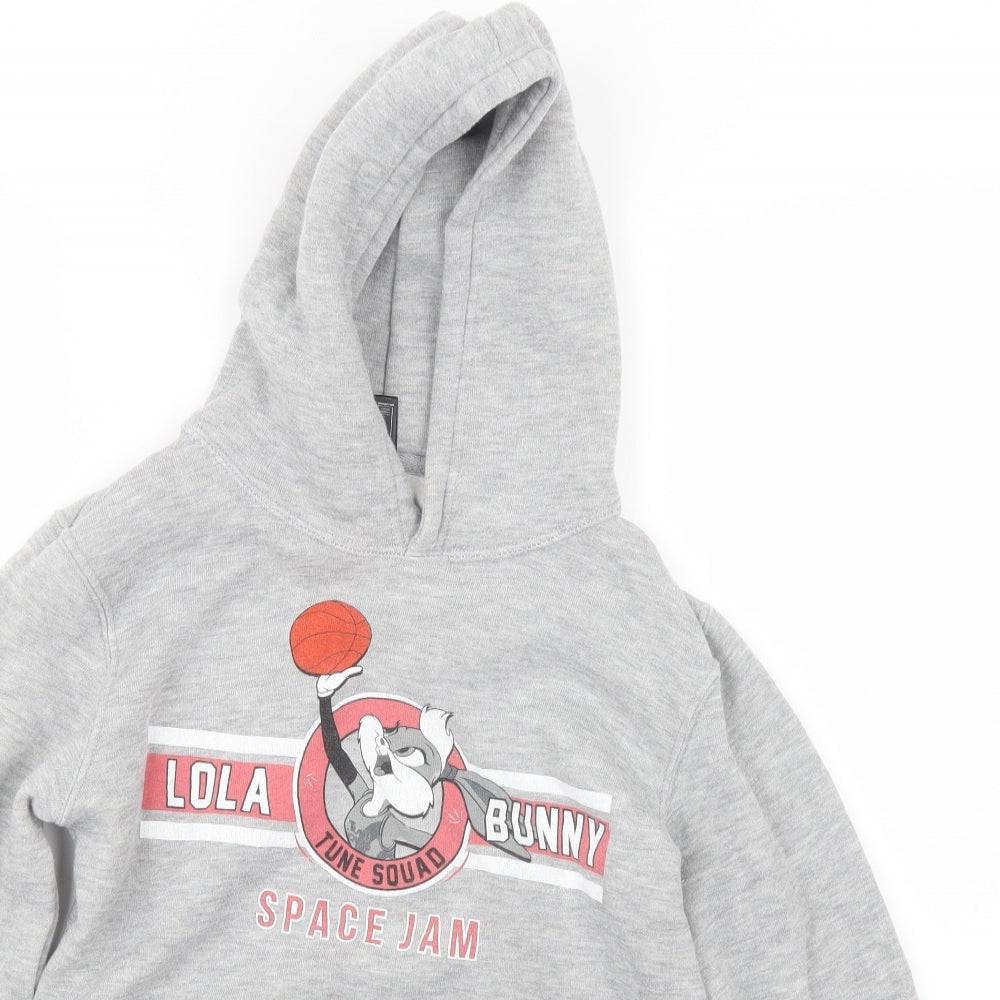 Sols Girls Grey   Pullover Hoodie Size 12 Years