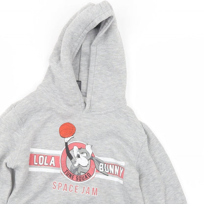 Sols Girls Grey   Pullover Hoodie Size 12 Years