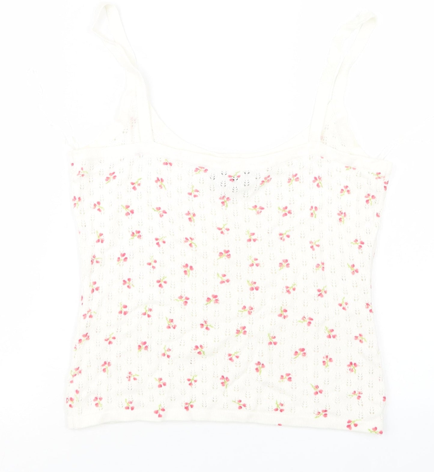 INC International Concepts Womens White Floral  Pullover Jumper Size L