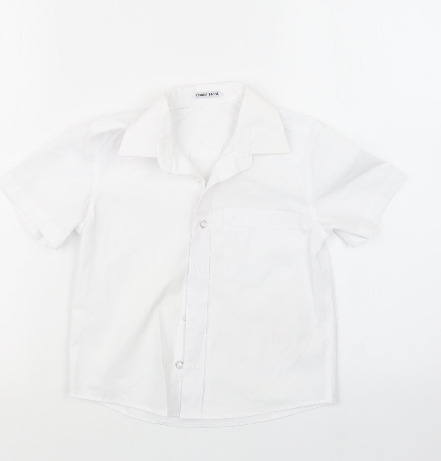 Lily & Dan Boys White   Basic Button-Up Size 4-5 Years