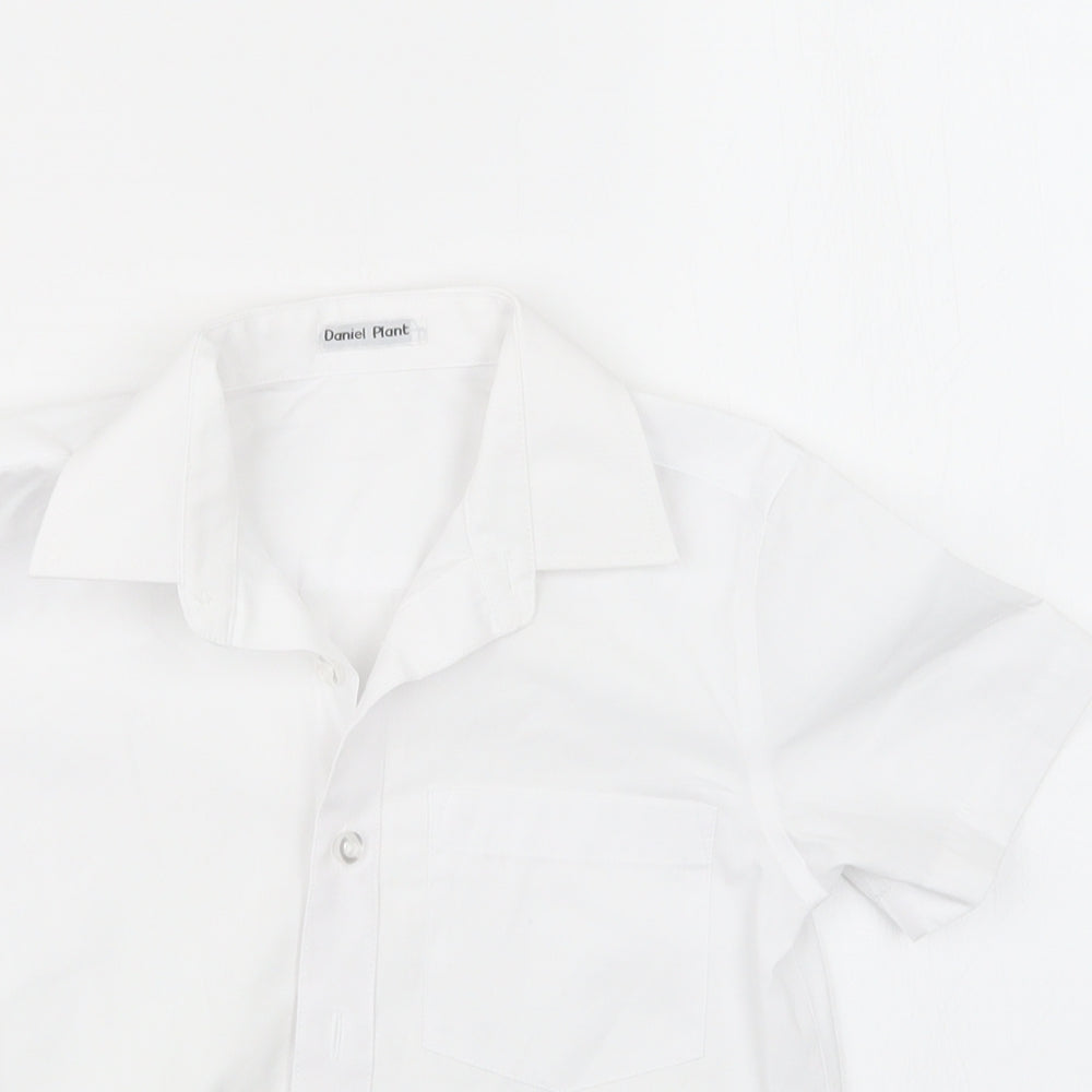 Lily & Dan Boys White   Basic Button-Up Size 4-5 Years