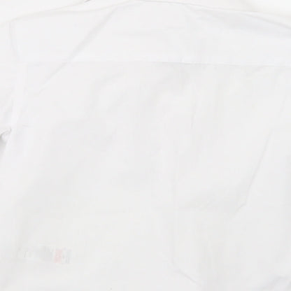 Lily & Dan Boys White   Basic Button-Up Size 4-5 Years