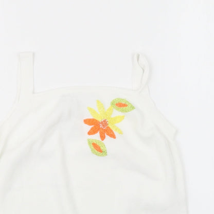 Joseph A. Womens White   Basic Tank Size M