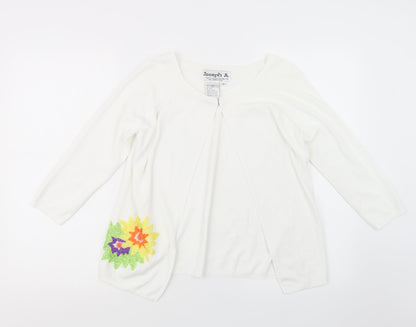Joseph A. Womens White   Cardigan Jumper Size M