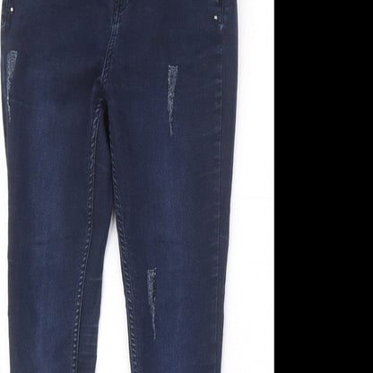 Select Womens Blue  Denim Straight Jeans Size 10 L27 in