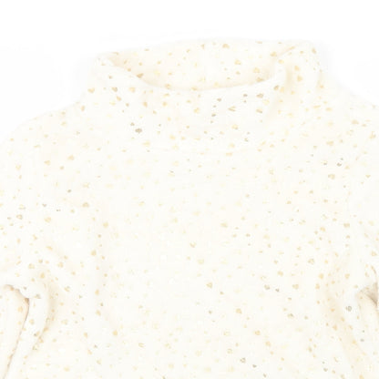 TU Womens Ivory Geometric  Top One Piece Size 10