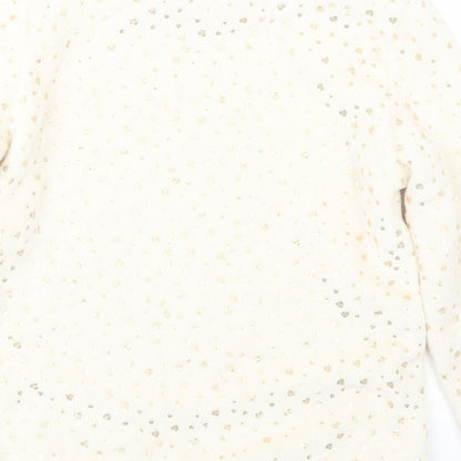 TU Womens Ivory Geometric  Top One Piece Size 10