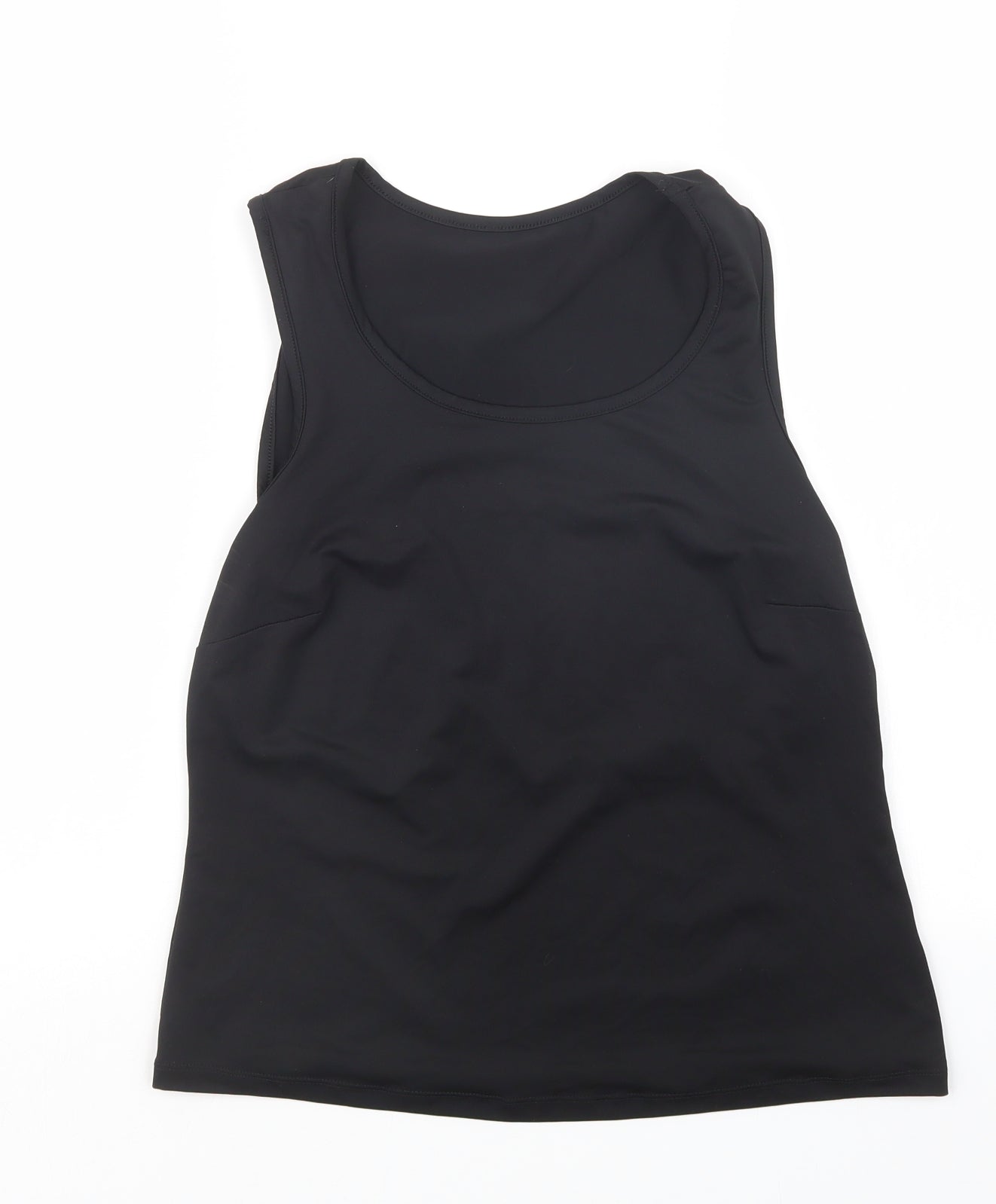 Womens UK Size 12 Preworn Black Basic Tank