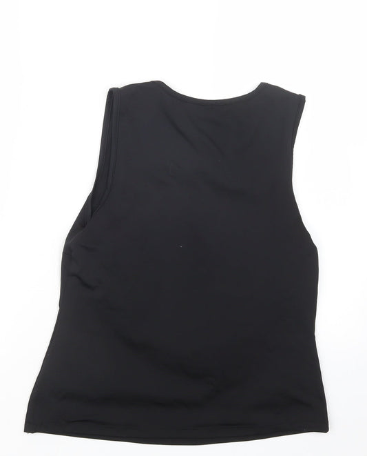 Womens UK Size 12 Preworn Black Basic Tank