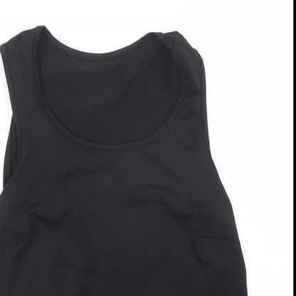 Womens UK Size 12 Preworn Black Basic Tank