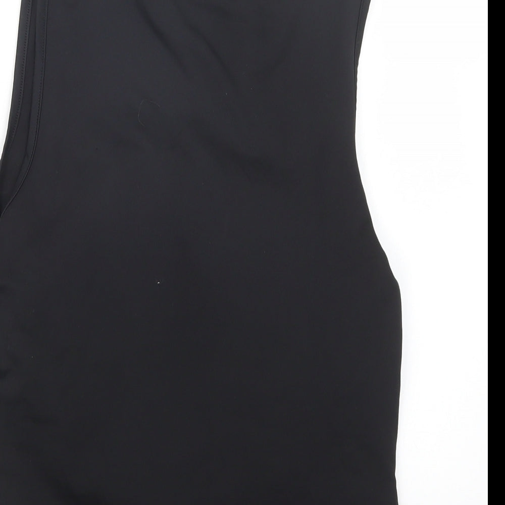 Womens UK Size 12 Preworn Black Basic Tank