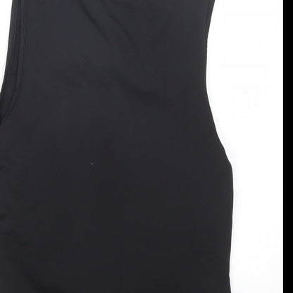 Womens UK Size 12 Preworn Black Basic Tank