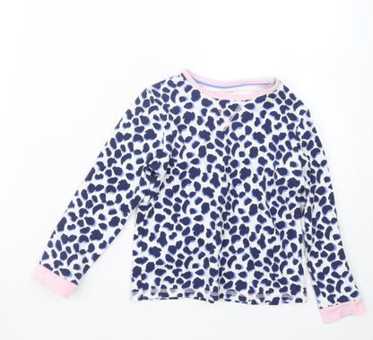 John Lewis Girls Blue Animal Print  Top Pyjama Top Size 6 Years