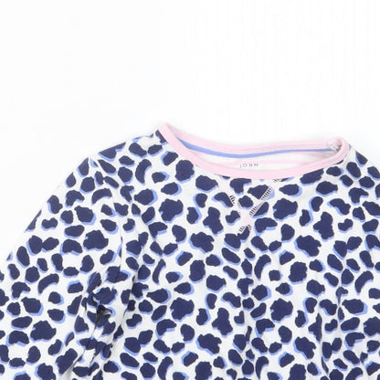 John Lewis Girls Blue Animal Print  Top Pyjama Top Size 6 Years