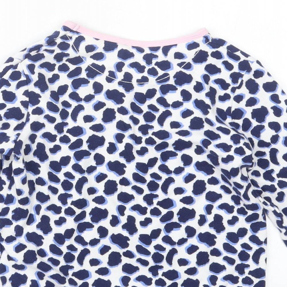 John Lewis Girls Blue Animal Print  Top Pyjama Top Size 6 Years