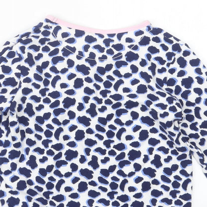 John Lewis Girls Blue Animal Print  Top Pyjama Top Size 6 Years