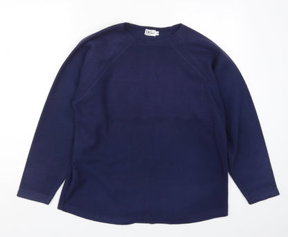 FM Jeans Womens Blue Solid  Top Pyjama Top Size S