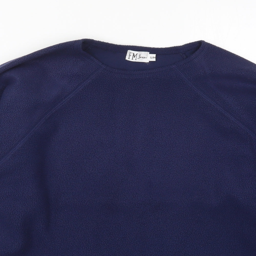 FM Jeans Womens Blue Solid  Top Pyjama Top Size S