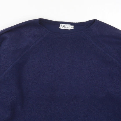 FM Jeans Womens Blue Solid  Top Pyjama Top Size S