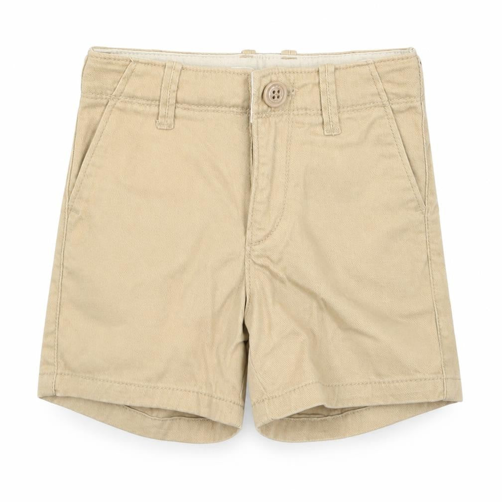 Front view of Gap boys’ beige cropped trousers, size 12-18, months