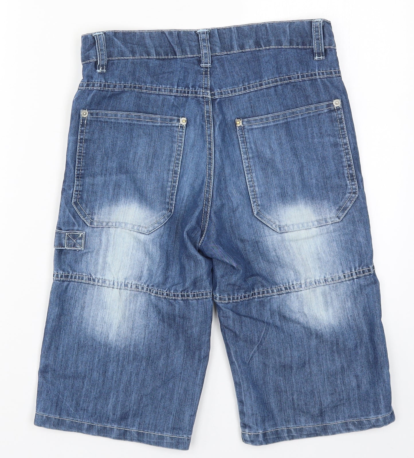 Marions Boys Blue  Denim Cropped Jeans Size 12 Years - Fashion Project