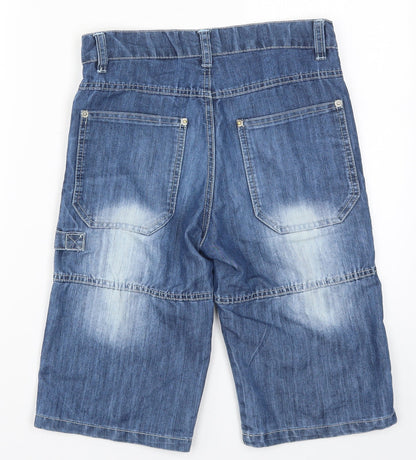 Marions Boys Blue  Denim Cropped Jeans Size 12 Years - Fashion Project
