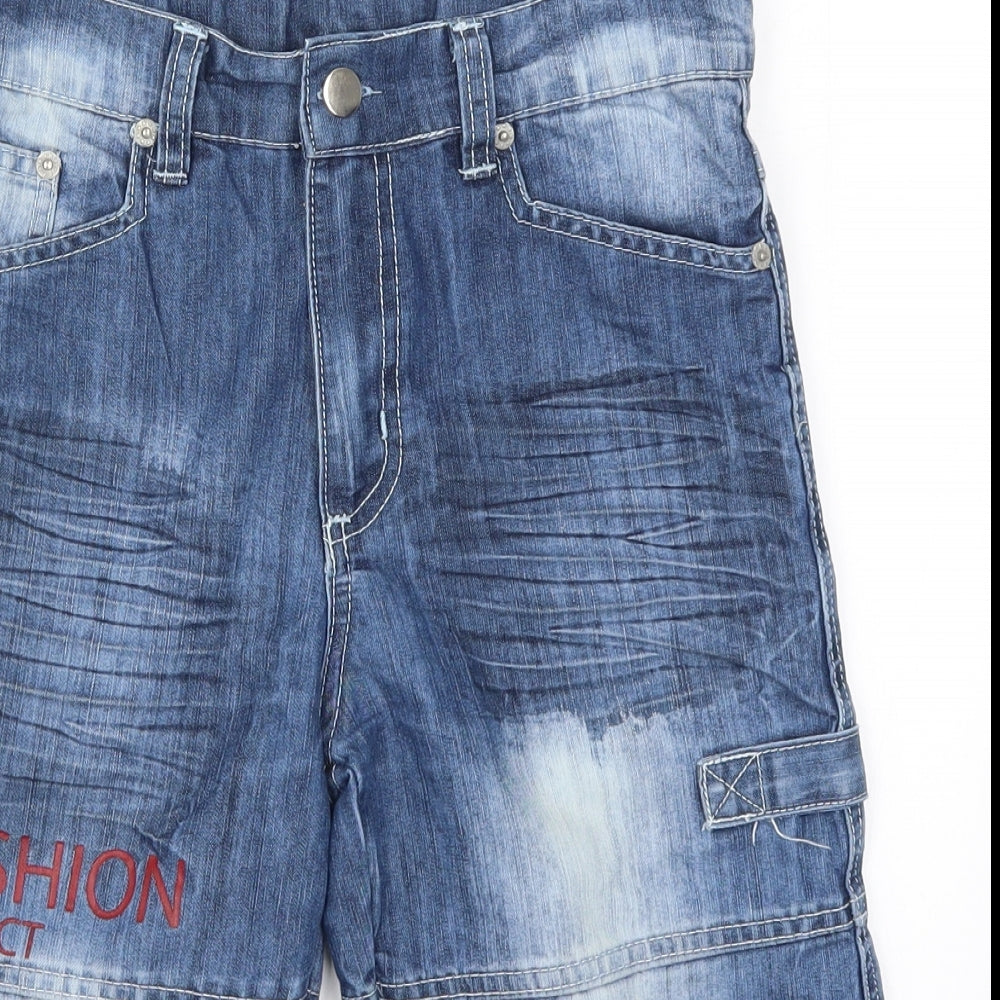 Marions Boys Blue  Denim Cropped Jeans Size 12 Years - Fashion Project