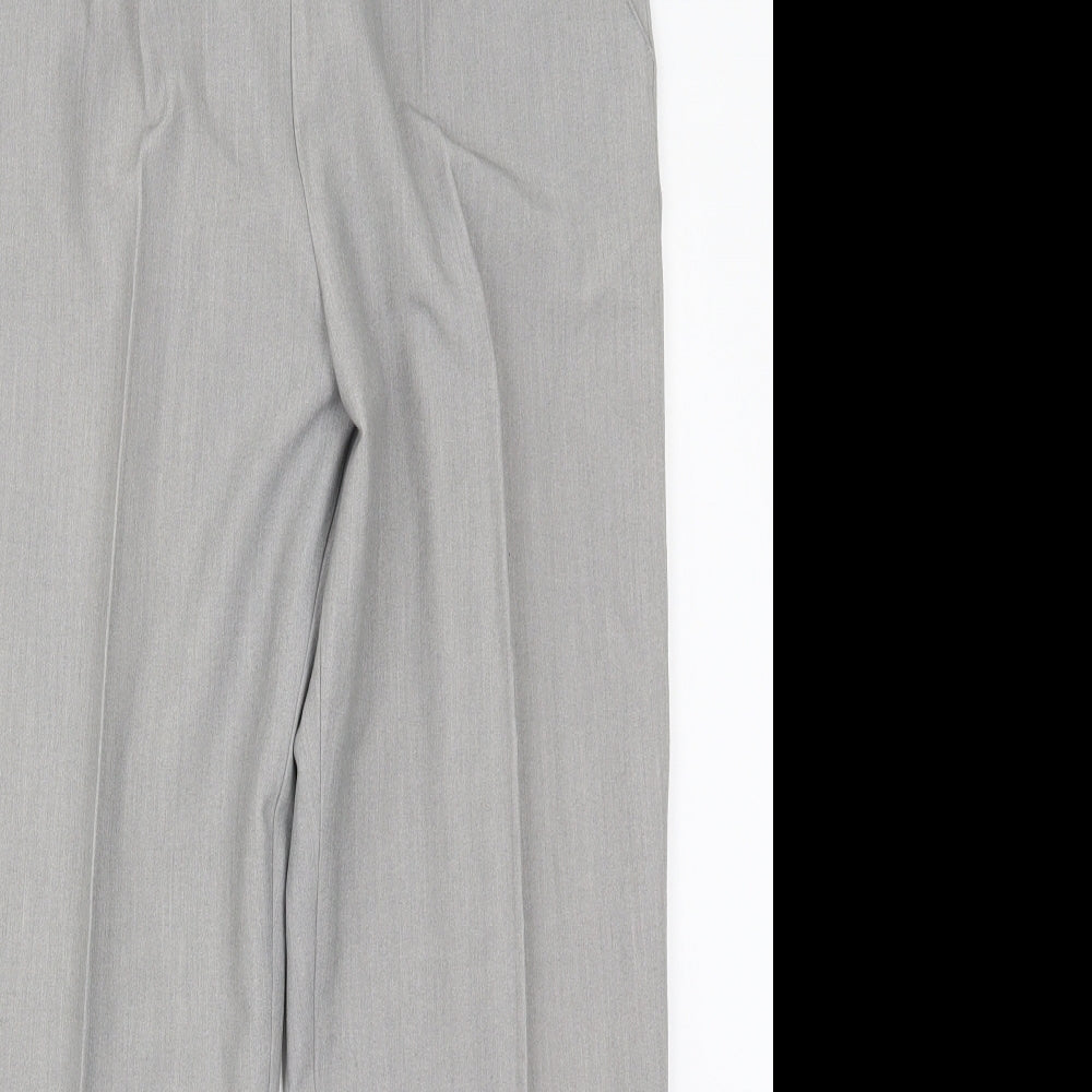 Just Elegance Womens Grey  Rayon Trousers  Size 14 L27 in