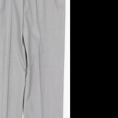 Just Elegance Womens Grey  Rayon Trousers  Size 14 L27 in