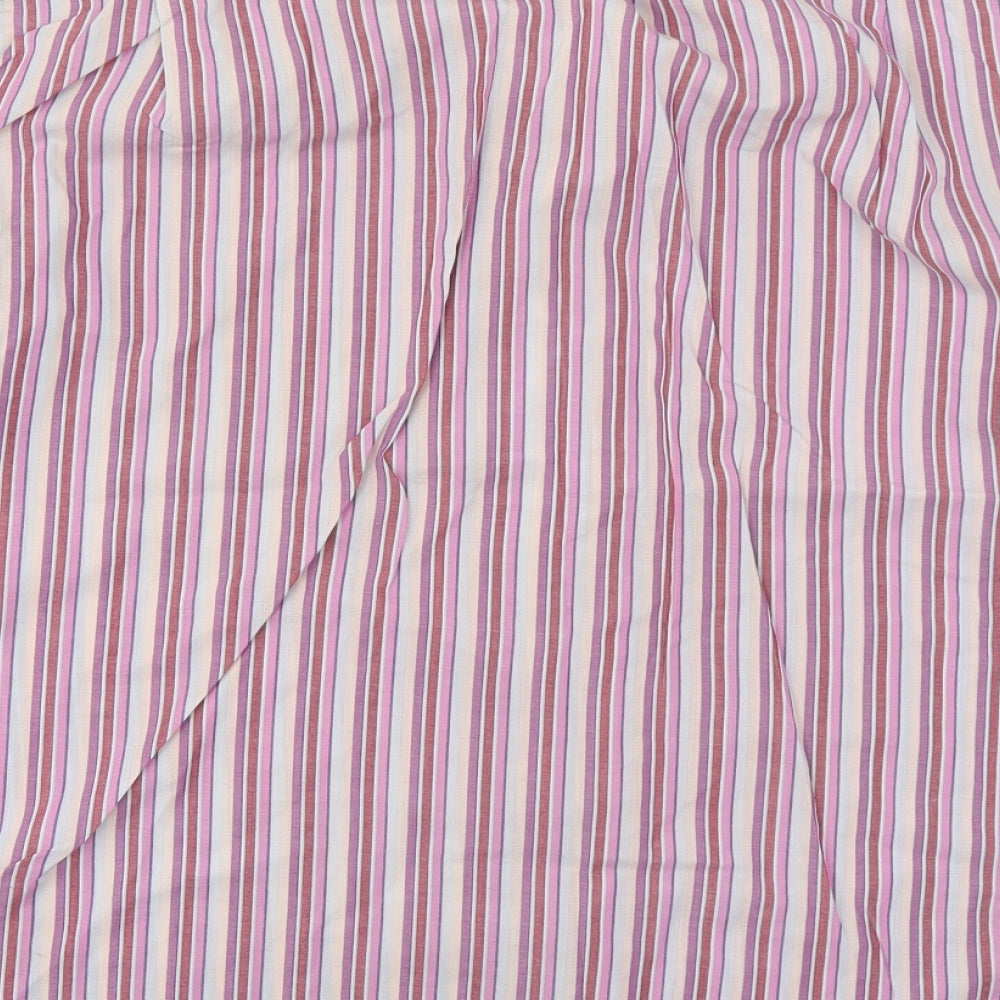 Mens UK Size 16 Peter England Pink  Button-Up Long Sleeve Casual Shirt