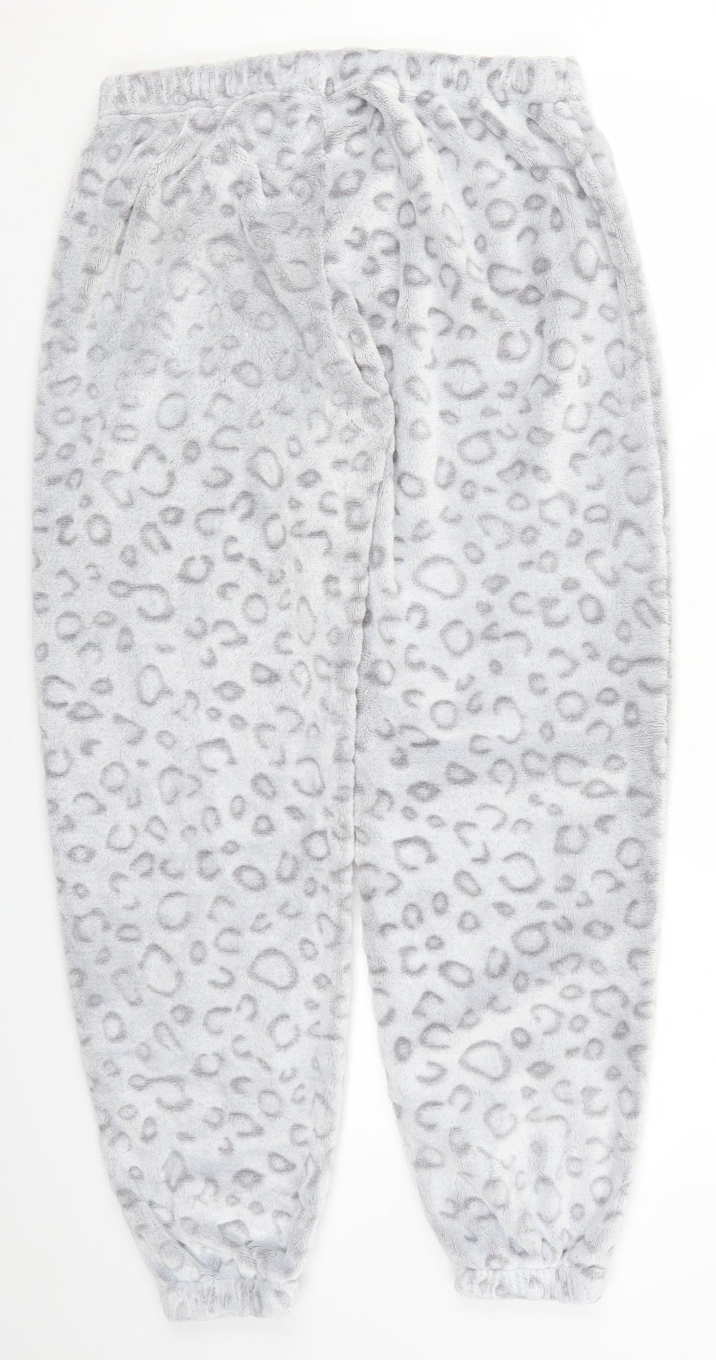 B&M Womens Grey Animal Print  Trousers  Size 16 L28 in - Pyjama Pants