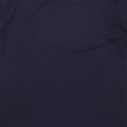Womens UK Size 10 Warehouse Blue Basic T-Shirt