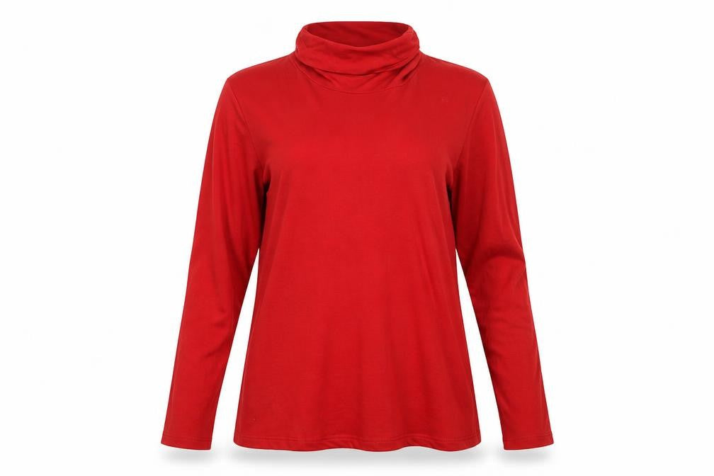 Womens UK Size 14 M&S Red Basic T-Shirt