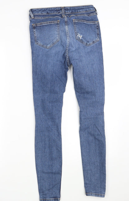 Denim Co.  Womens Blue  Denim Skinny Jeans Size 8 L27 in