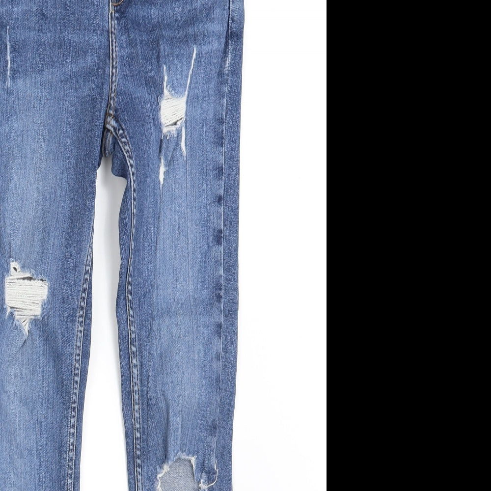 Denim Co.  Womens Blue  Denim Skinny Jeans Size 8 L27 in