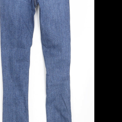 Denim Co.  Womens Blue  Denim Skinny Jeans Size 8 L27 in