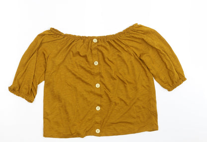 Matalan Womens Yellow   Basic Blouse Size 14