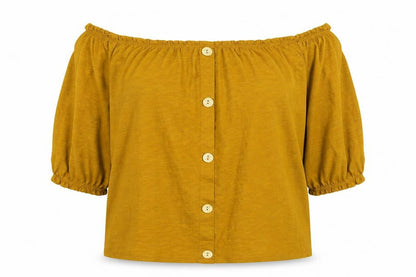 Womens UK Size 14 Matalan Yellow Basic Blouse