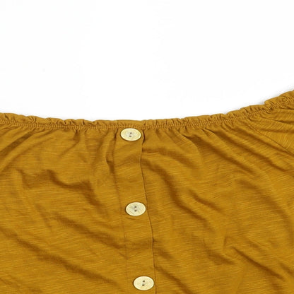 Matalan Womens Yellow   Basic Blouse Size 14