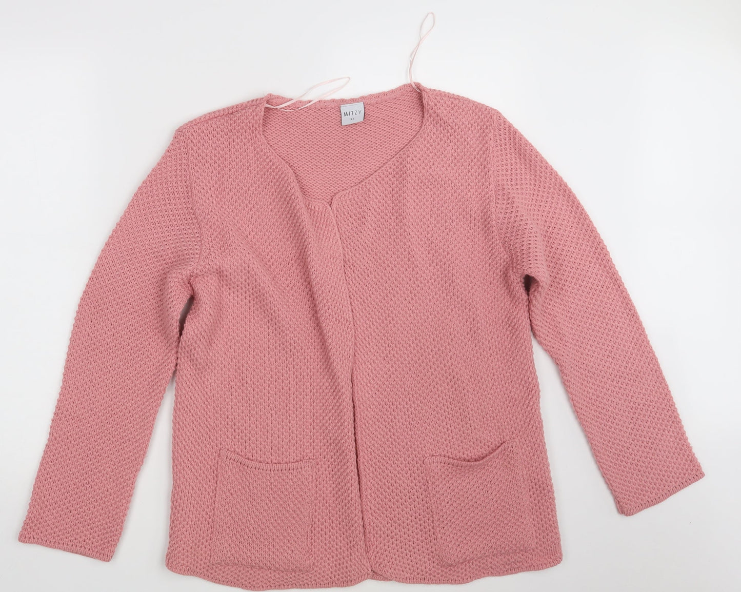 Womens UK Size XL MITZY Pink Wrap Jumper